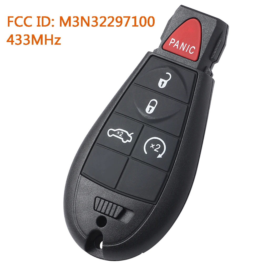 

DIYKEY M3N32297100 56046773 Smart Keyless Fobik Remote Car Key Fob for Dodge Dart 2013 2014 2015 2016 433MHz ID46 Chip