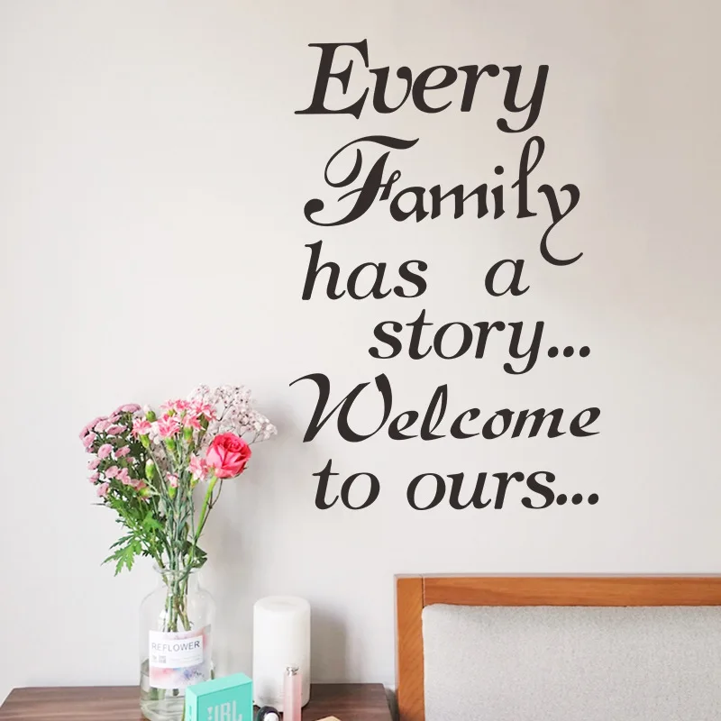 Modern simple new foreign trade creativity English Proverbs wall sticker Family home decoration beautification wall sticker