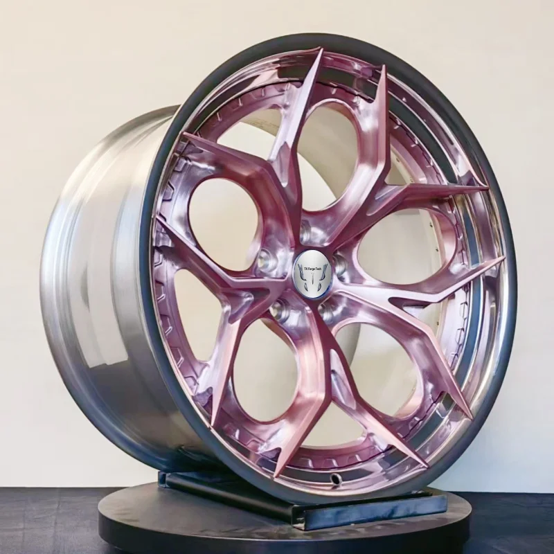 Customized Lightweight  High Quality Forged Rim 17 18 19 20 Inch Alloy Wheels 2 Piece 5x112 5x114 3 5x120 Passenger Car Wheels