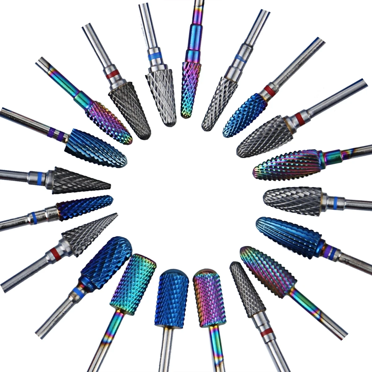 1 stücke Hartmetall Nagel Bohrer Elektrische Maniküre Bohrer Maschine Ersatz Schleifköpfe für Acryl Gel Polieren Entfernen