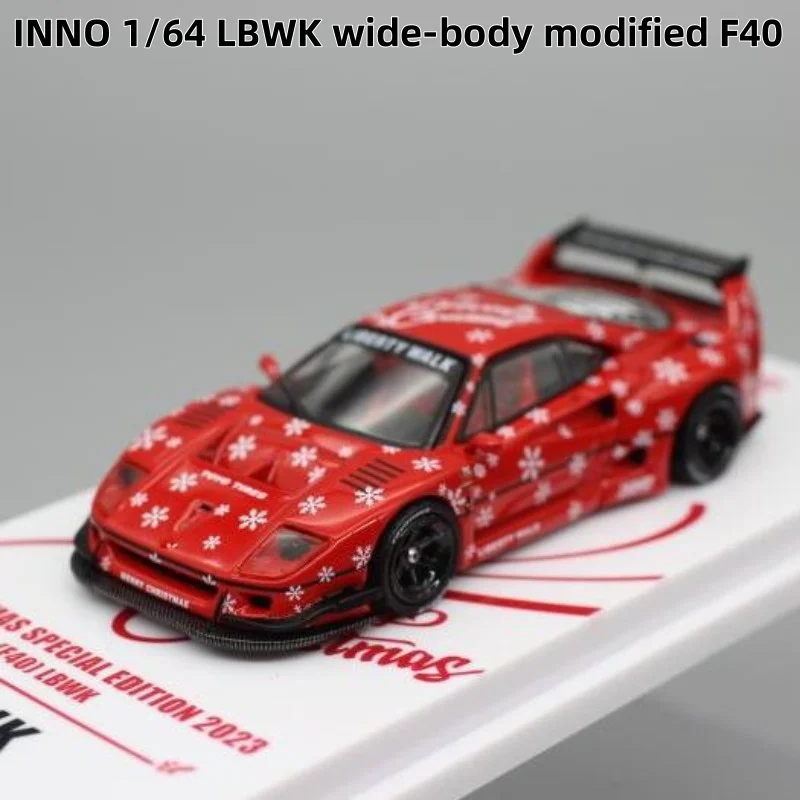 

In stock: 1:64 LBWK wide-body modified F40 die-cast simulation alloy car model, boy gift toy, adult collectible display item.