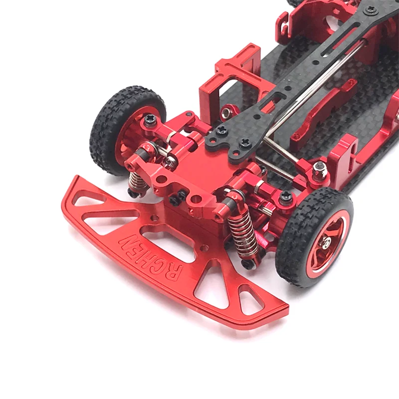 Atualização de metal Amortecedor Dianteiro Para WLtoys 1/28284131 K969 K979 K989 K999 P929 P939 RC01 MINI-Q MINI-Z Q8 Q9 Peças Do Carro Do RC