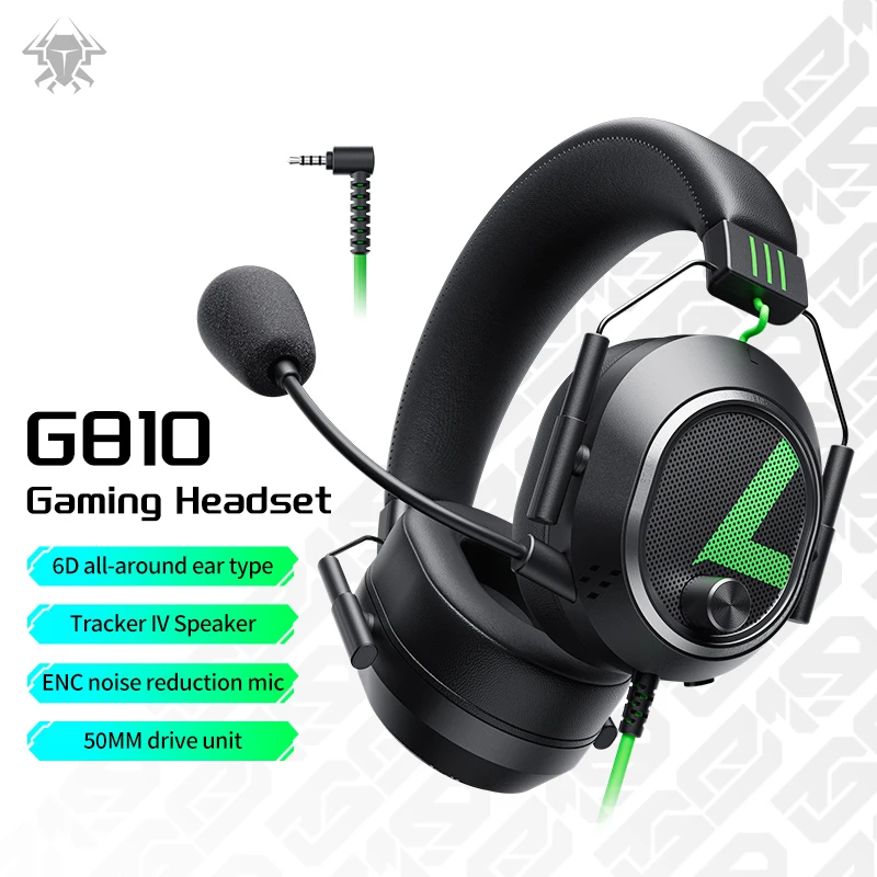 PLEXTONE G810 Hot Sale Computer Gamer Headphone With Microphone Wired Astro Gaming Headset Support  for Mobile Phone and PC PAD