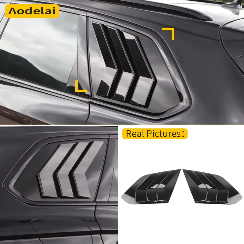 

Modified car rear triangle window Venetian blind decoration car exterior decoration products For Volkswagen Touareg 2019-2025