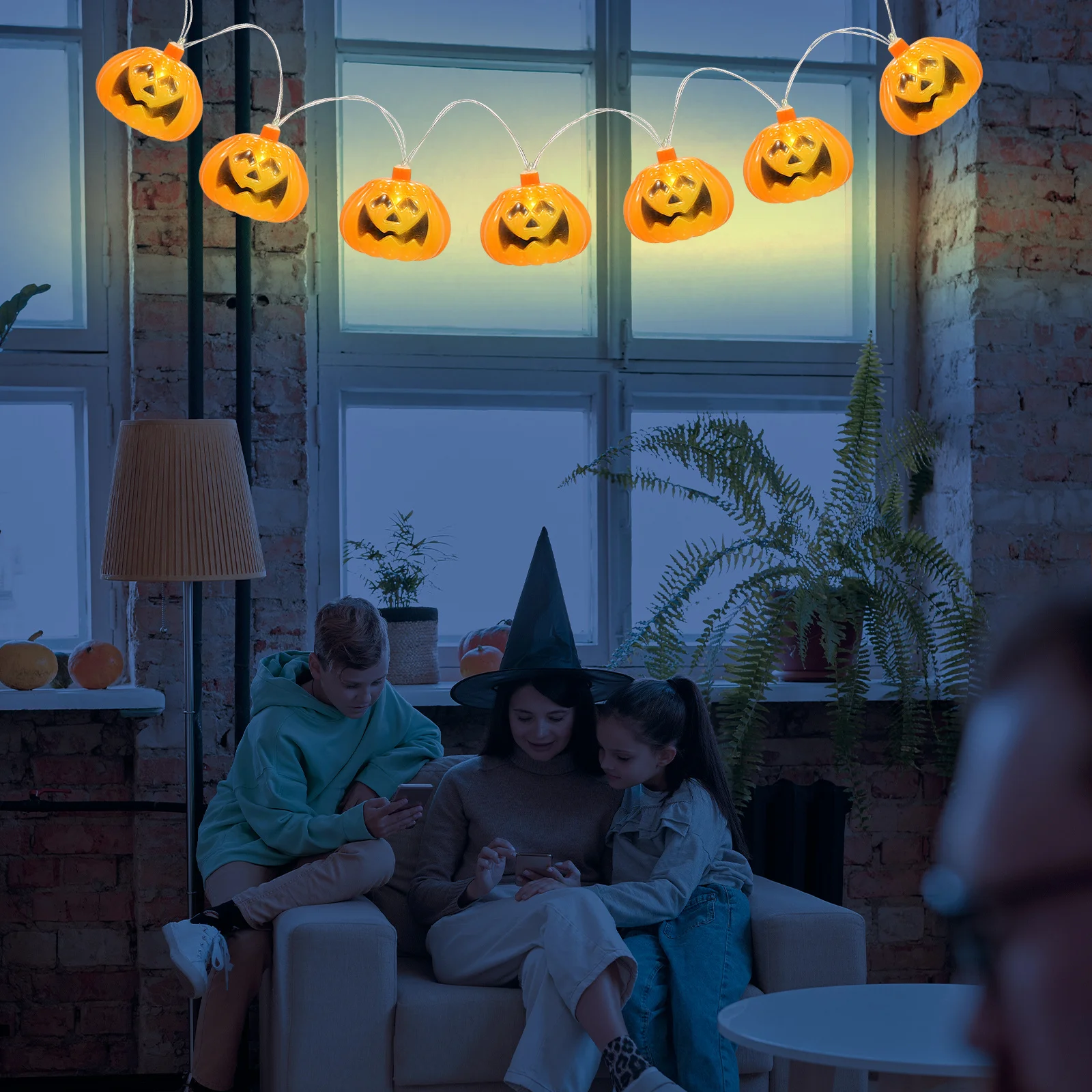 

LED Pumpkin String Light Decorative Halloween Festival Light 3m 20 Leds USB Party Home Decor Halloween Accessory
