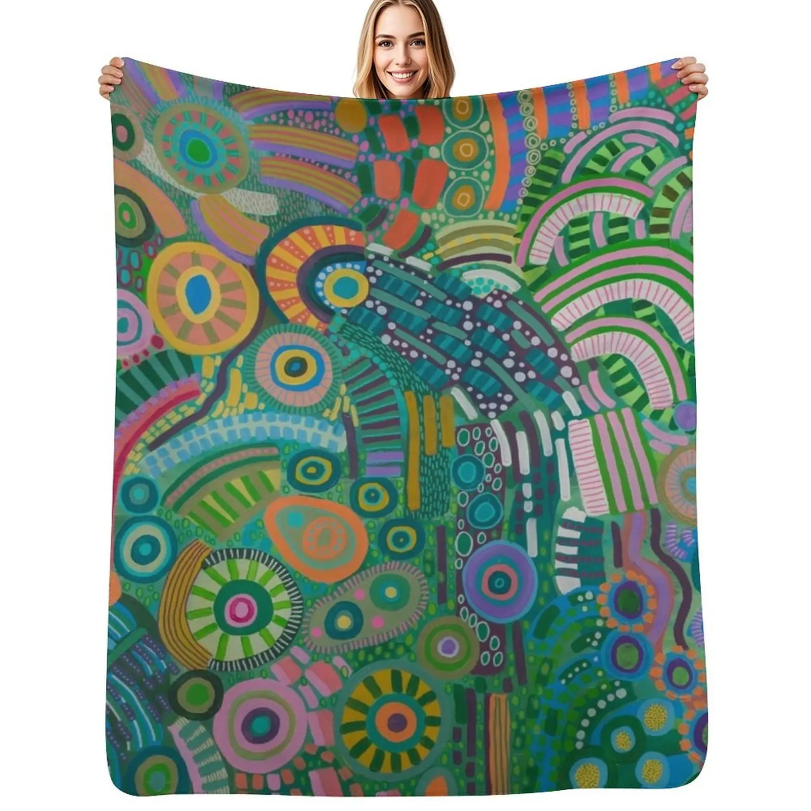 

Go Outside & Play Throw Blanket Soft Warm Blanket Gift for Grandparents