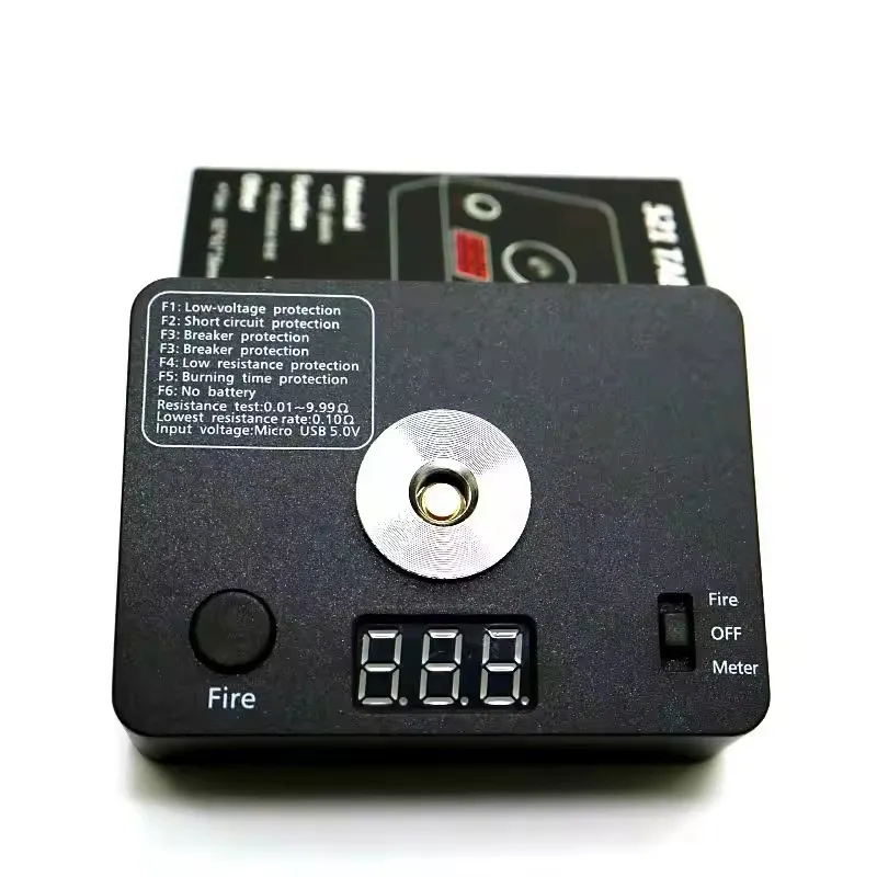 Resistance Tester Ohm Meter 521 Tab Led Coil Kawat Diy Alat untuk Rokok E 510 Benang