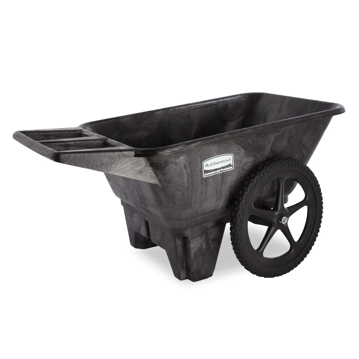 8.75 Cubic Foot All Weather Big Wheel Cart Yard Cart Lawn Cart Wheelbarrow Yardwork Landscaping Diy Projects Durable Weather Res