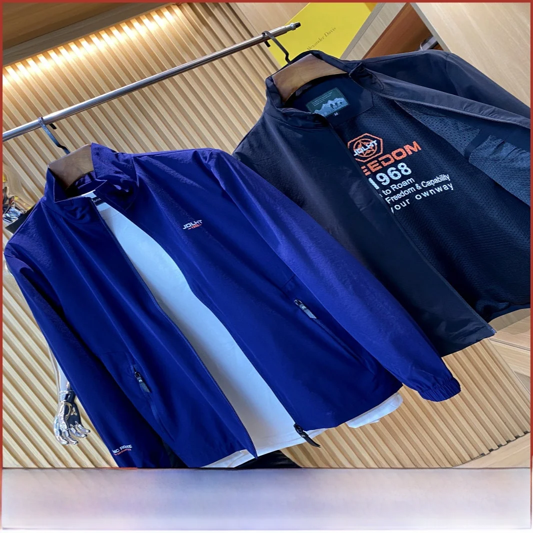 

Весенне-осеннее тонкое мужское пальто с воротником-стойкой Busin Casual Jaet Long Sve Color Iron Free для занятий спортом на открытом воздухе