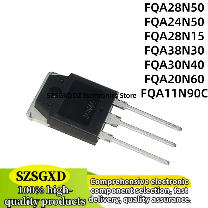 5-10PCS 100% new quality FQA20N60 FQA24N50 FQA28N15 FQA28N50 FQA30N40 FQA38N30 FQA11N90C FQA TO-3P en Stock