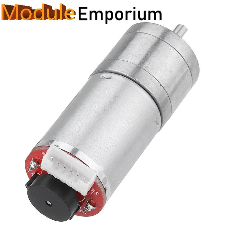 25GA-370 24V DC Gear Motor With Encoder Speed Measuring Code Disc Strong Moment Gear Motor