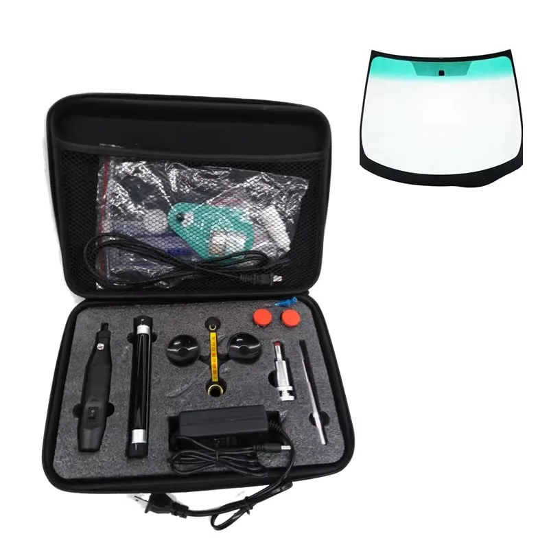Full Resin & Tool Set for Broken Automotive Windshield Glass Repair Professional Fix Kit