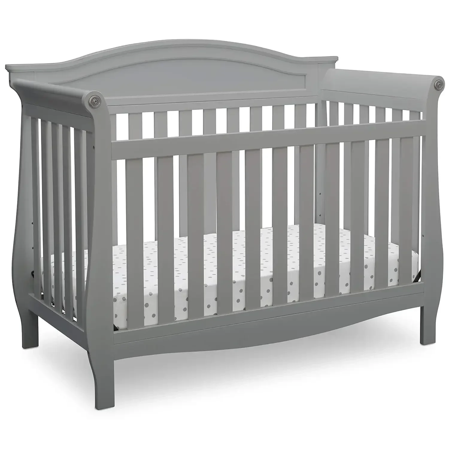 Lancaster 4-in-1 Convertible Baby Crib, Grey