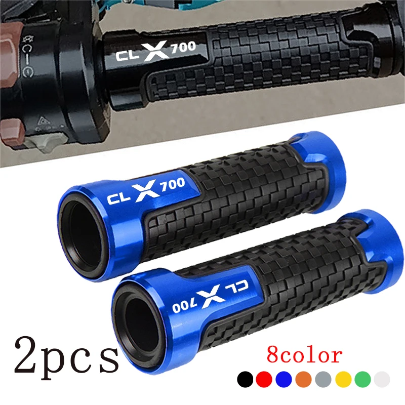 

Для CFMOTO CLX700 700CLX 700 CLX Sport Heritage: Аксессуары для мотоциклов, ручки руля из ЧПУ-алюминия, резиновые рукоятки для управления.