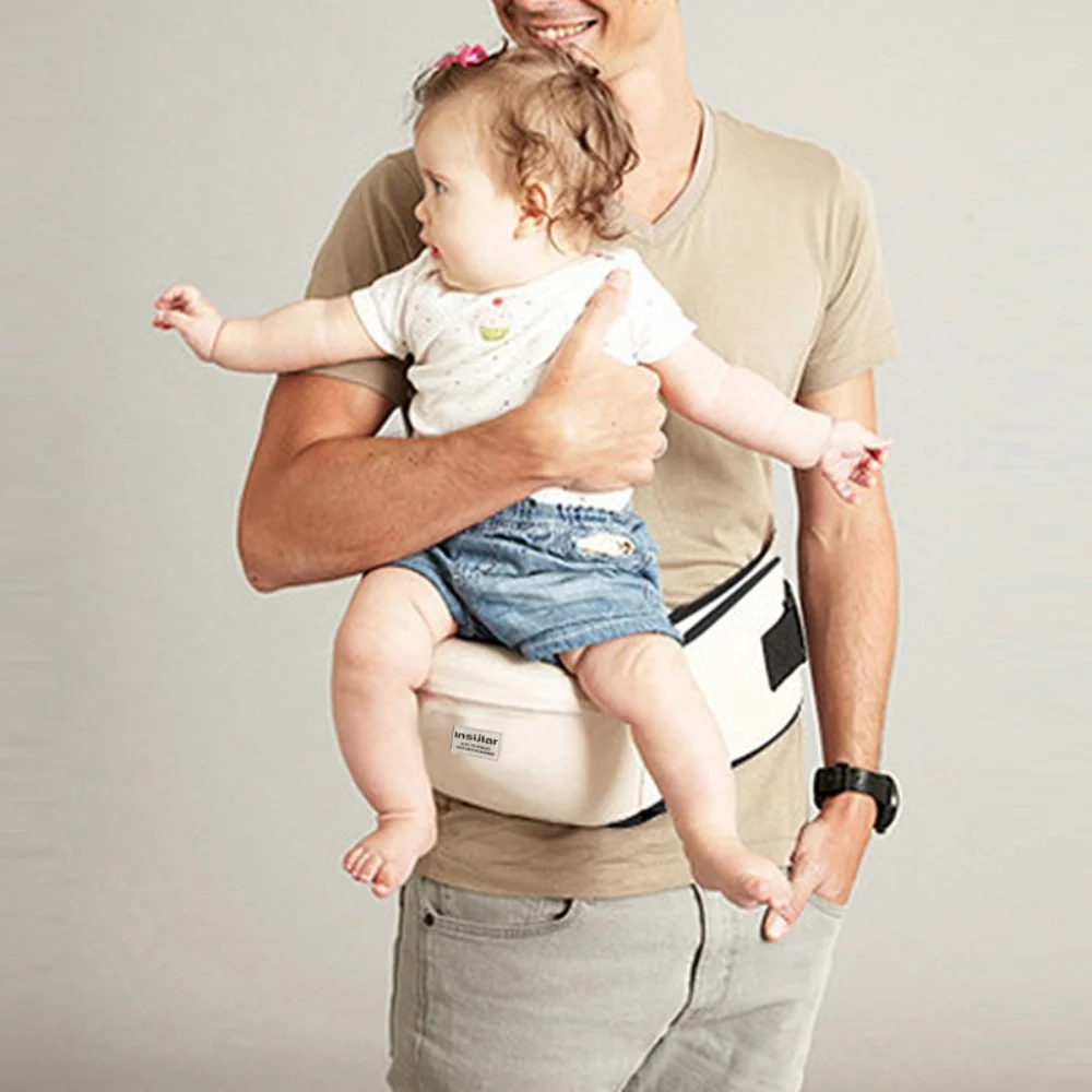 

Breathable Baby Carrier Newborn Front Holding Infant Kangaroo Bag Baby Waist Stool Soft Material Horizontal Holding Type