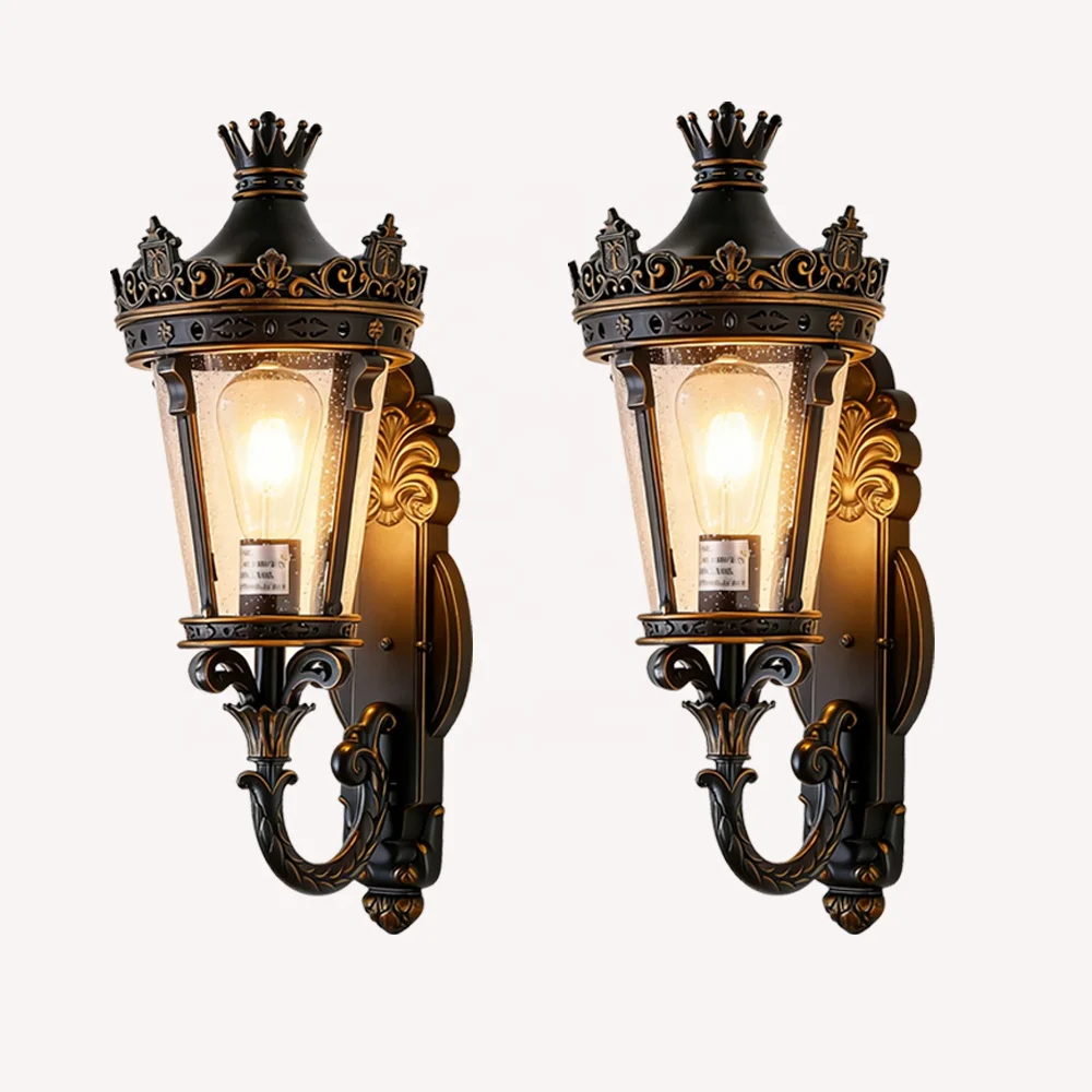 High Quality Luxury LED Outdoor Wall Lamp 22 Inch UL Certified Waterproof Aluminum Villa Corridor Garden Light