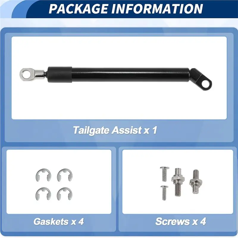 NEW HOT In Stock-Tailgate Lift Support Strut Shock Assist Kit For Toyota Tacoma(N 400 Pickup Truck Liftgate Assistance Set
