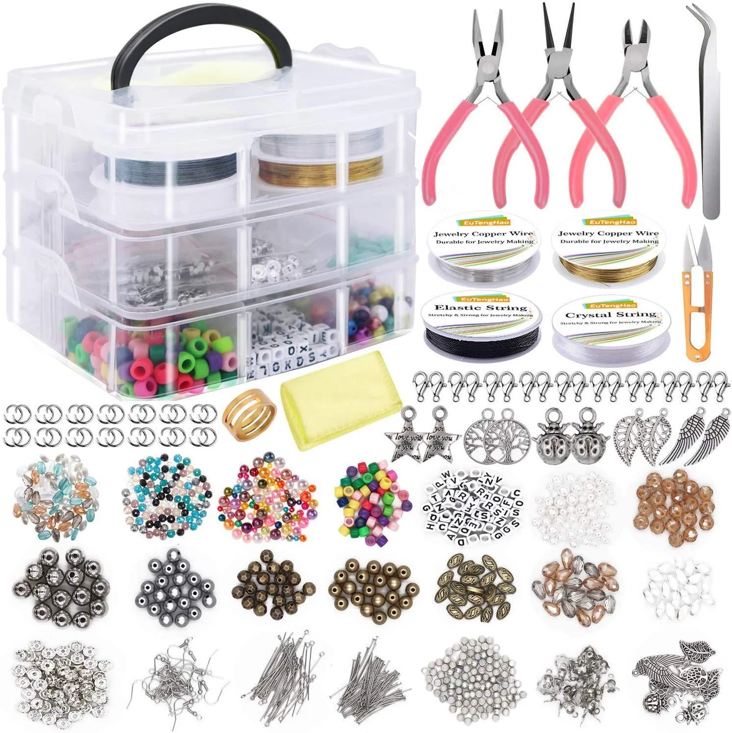 Ultimate DIY Jewelry Making Kit 1171 Pieces