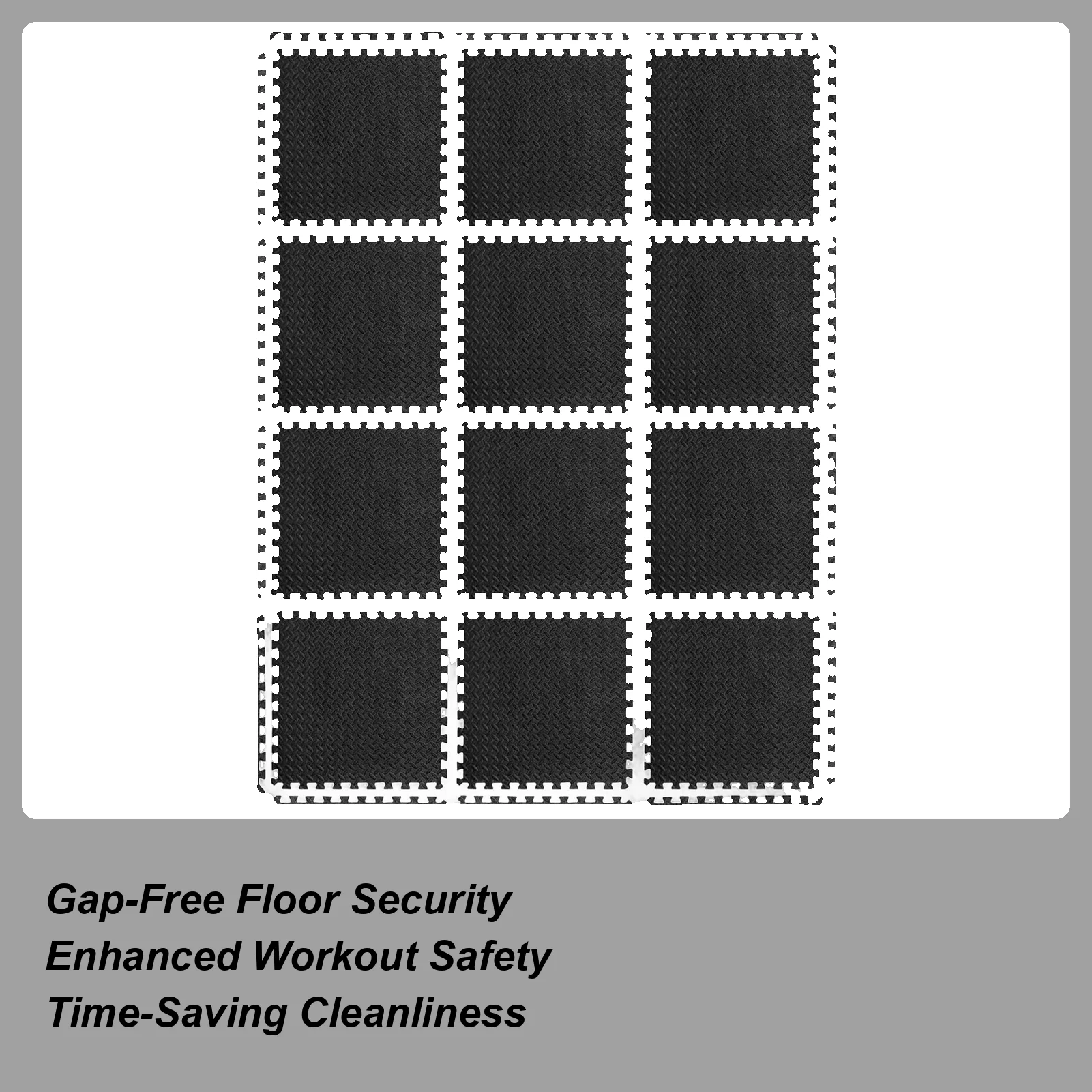 

Gym Floor Mats Interlocking Padding Puzzle Foam Non-Slip Pad Home Exercise Mats For Yoga Fitness Kids Toddler Nursery