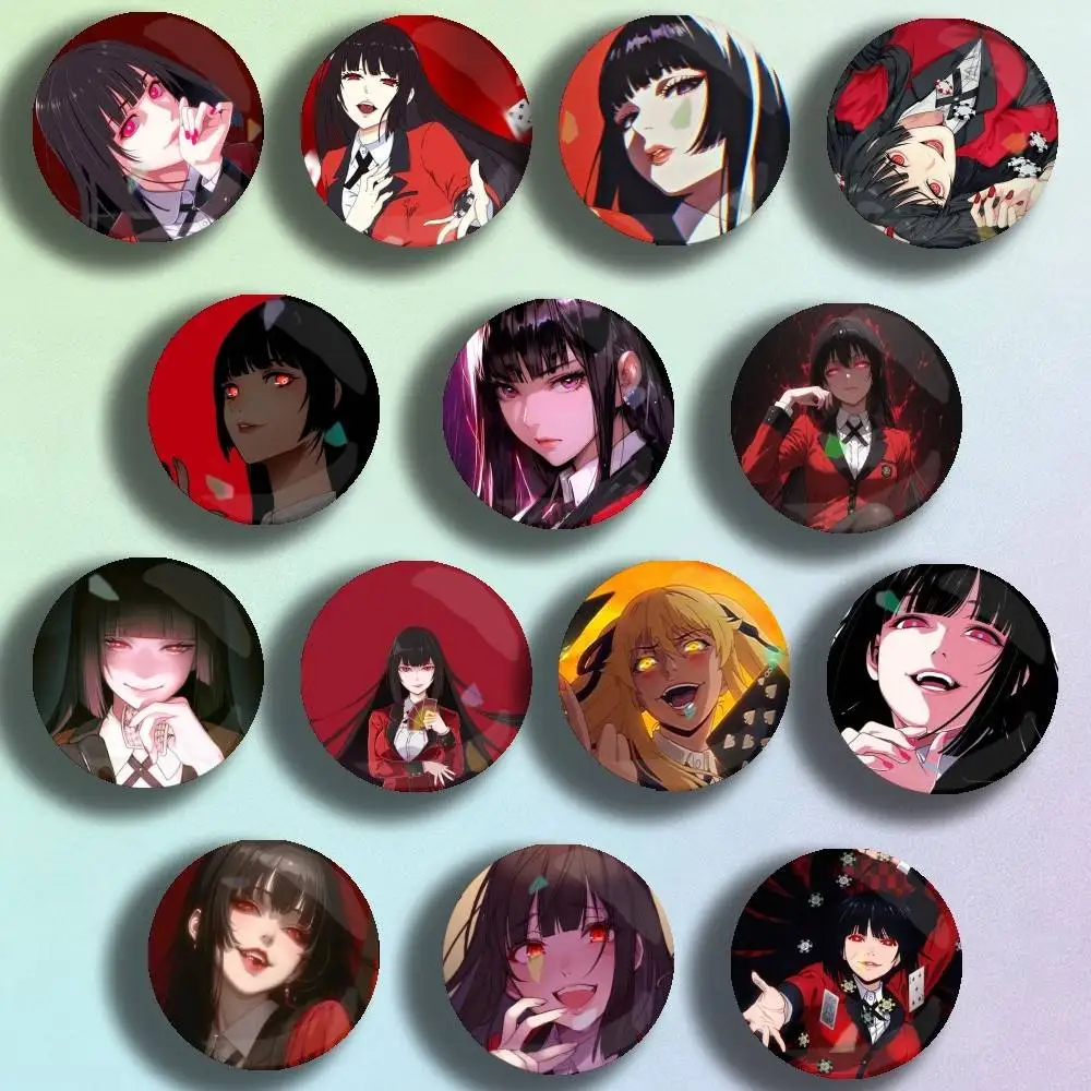 

Anime K-Kakegurui Badge Stage Brooches on Backpack Clothes Handmade Round Enamel Pins for Jewelry Gift Bag Accessory