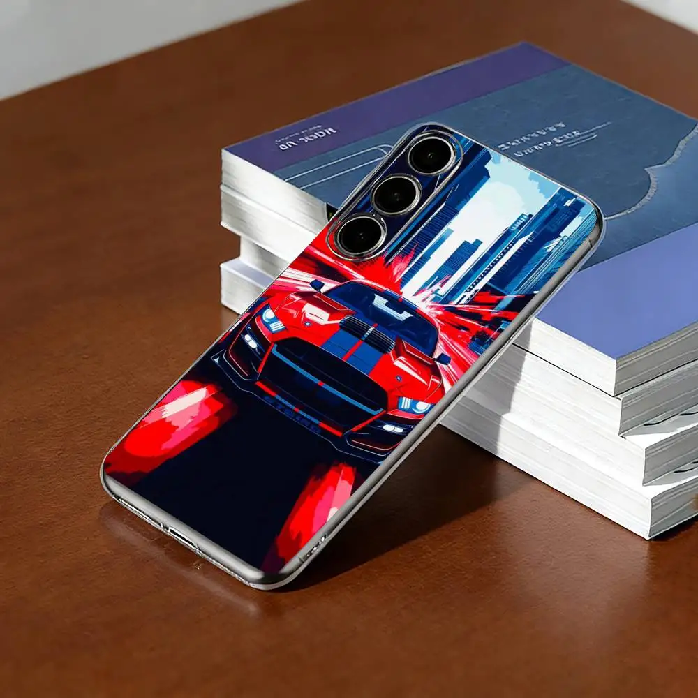 Drift Sports Car Male Mens Phone Case For SamsungA10,12,20,21S,30,31,40,50,51,52,70,71 Transparent Cover