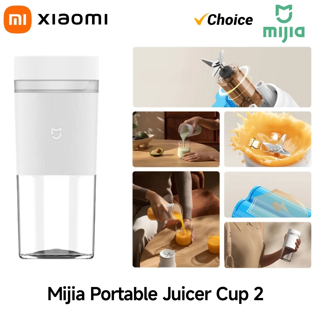 

Оригинальная портативная соковыжималка Xiaomi Mijia 2, автоматическая соковыжималка для фруктов, зарядка типа C, автоматическое полоскание, бытовая соковыжималка емкостью 300 мл