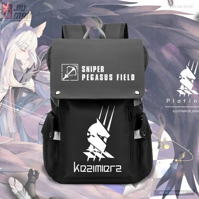 Arknights Anime Sniper Platinum Game Merchandise Waterproof School Bag For Students Boys And Girls Backpack Anime