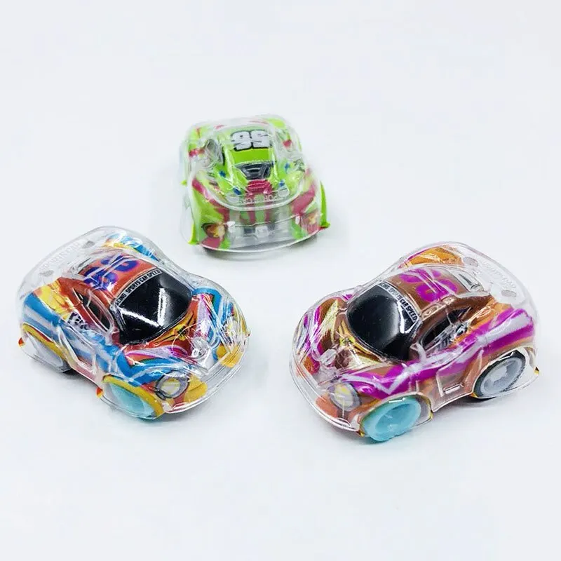 12 Pcs Camouflage Transparent Coloré Pull Back Voiture Aléatoire Enfants Modèle De Voiture Jouets