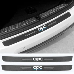 Car Door Sill Protector Sticker Rear Trunk Bumper Decals for Opel OPC Line Astra H G J K F Zafira A Corsa B C D Mokkav Insignia