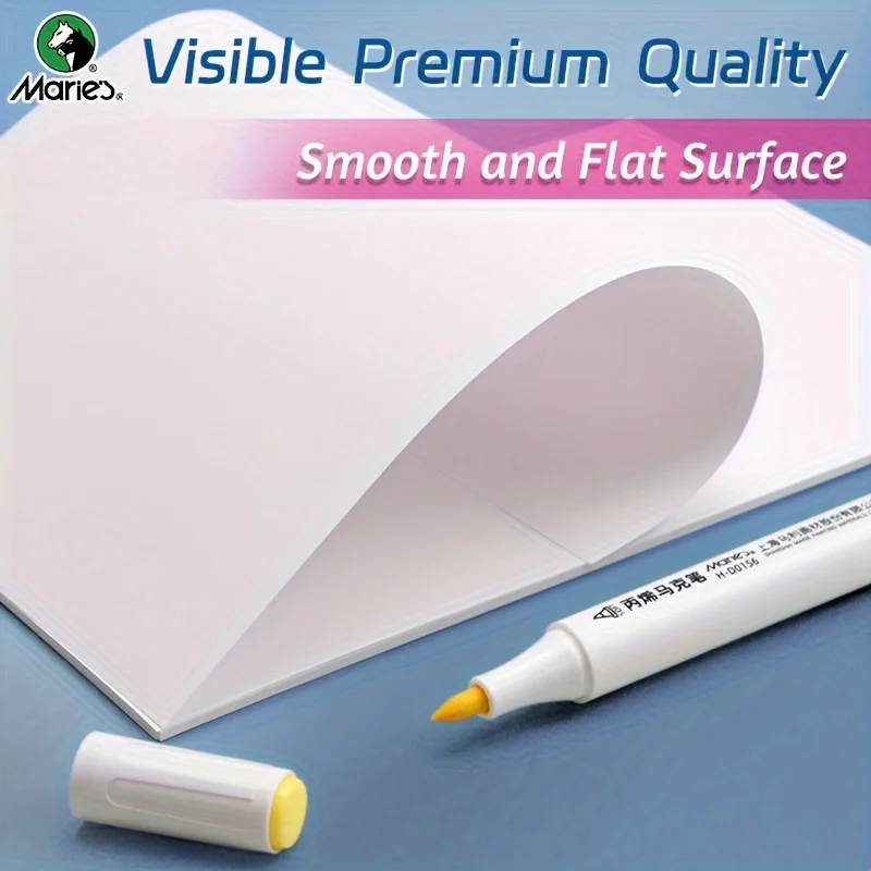 25 fogli di carta per creatore A5/A4/A3 di Marie, carta per pittura, pennarello acrilico, scrittura, miscele da colorare, inchiostro, appunti, per artista