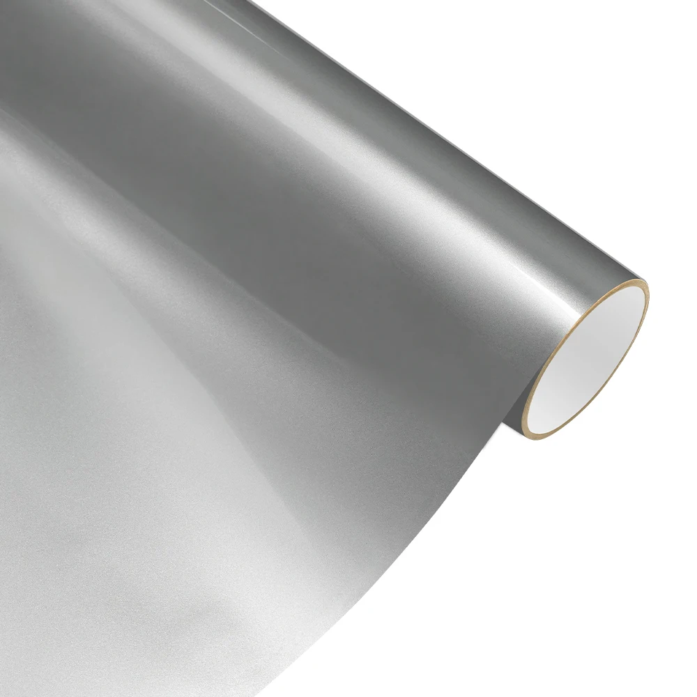 سيارة التفاف الفينيل فيلم السائل المعادن Stellar الفضة فقاعة الحرة ملصق PET السيارات الجسم ملصق ذاتي اللصق اكسسوارات السيارات #4