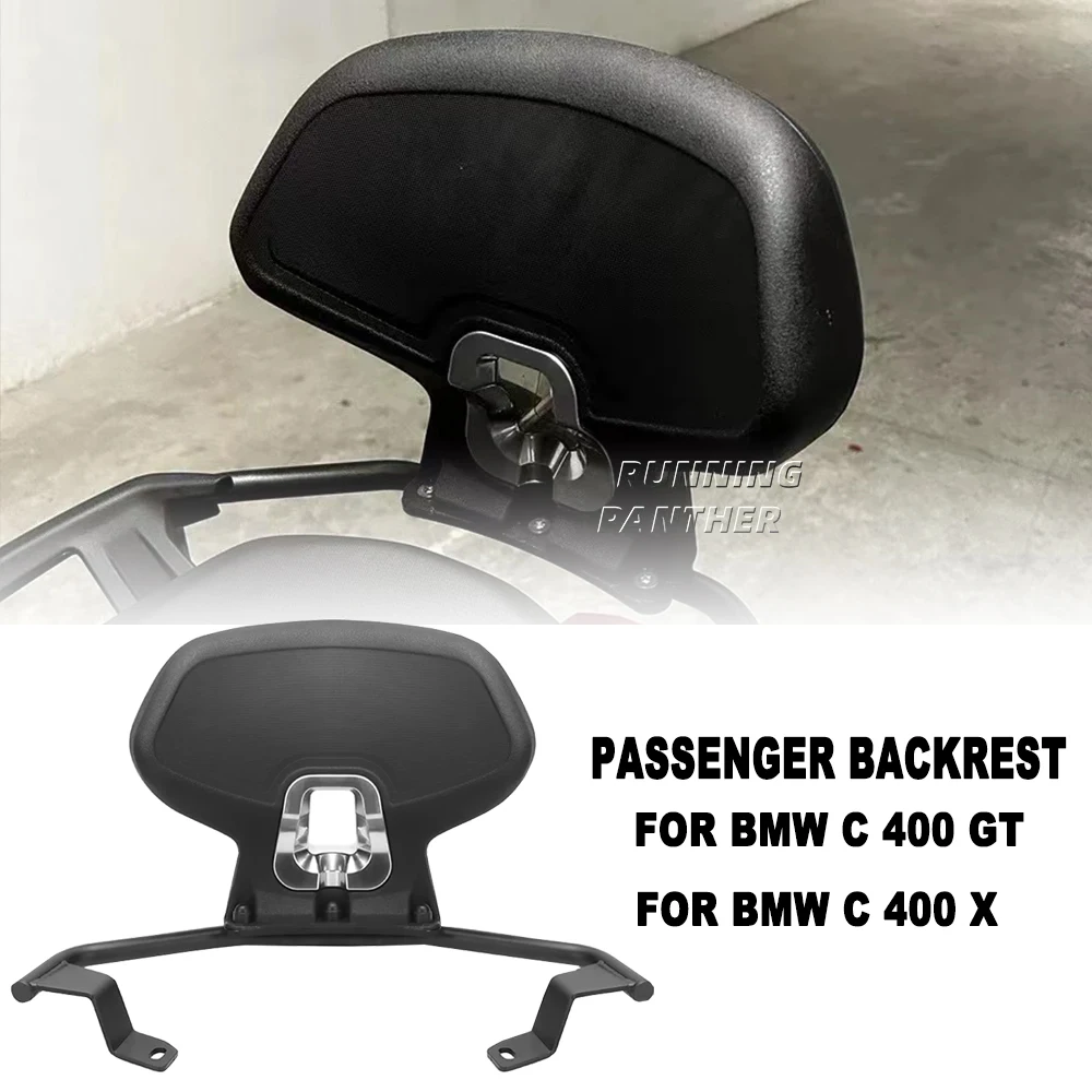 

FOR BMW C400GT C 400 X Motorcycle Accessories Black Rear Passenger Seat Backrest Cushion Back Rest Pad