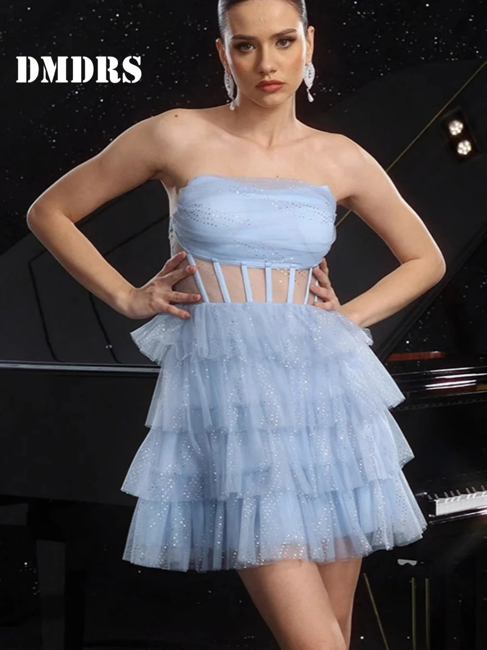 

Sexy Waistless Homecoming Dresses Graceful Sleeveless Party Dress Charming Knee-Length Evening Dress Платье На Выпускной
