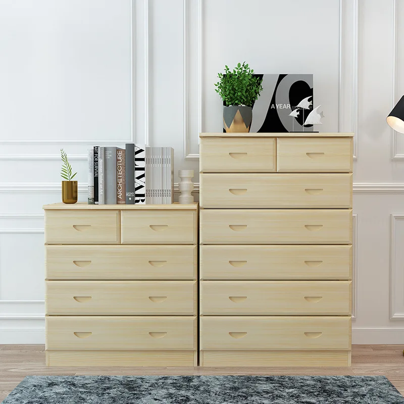 Solid wood chest, storage cabinet, locker,  drawer cabinet, pine cabinet, three four five six seven buckets can be determined.