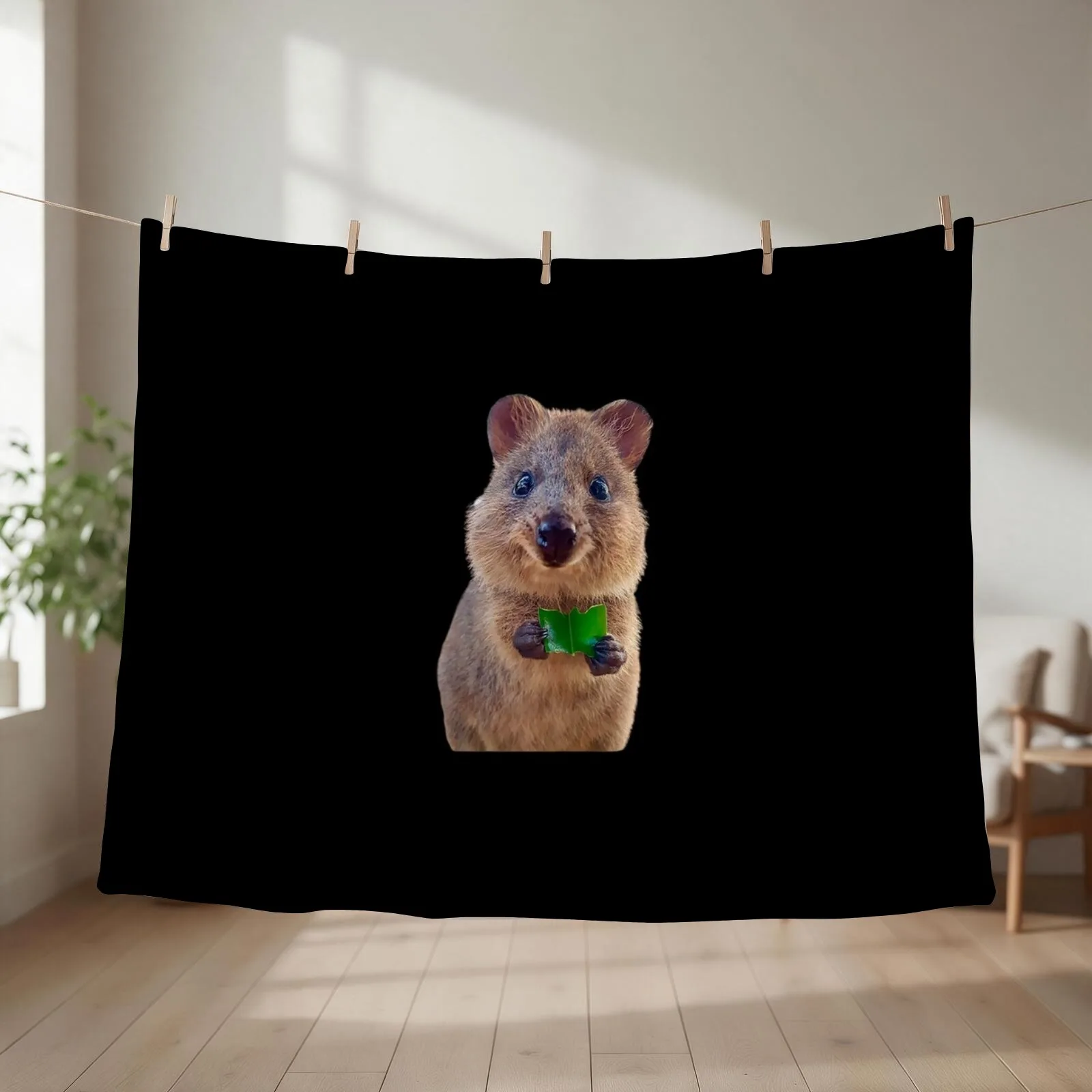 Quokka Throw Blanket Personalized Gift decorative Luxury blankets and throws Blankets