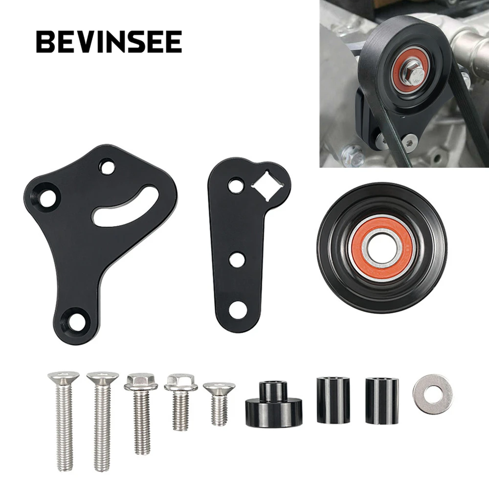 BEVINSEE LS Manual Belt Tensioner w/Pulley for 1998-02 Camaro Z28 SS Firebird Formula Trans Am WS6 LS LS2 GTO