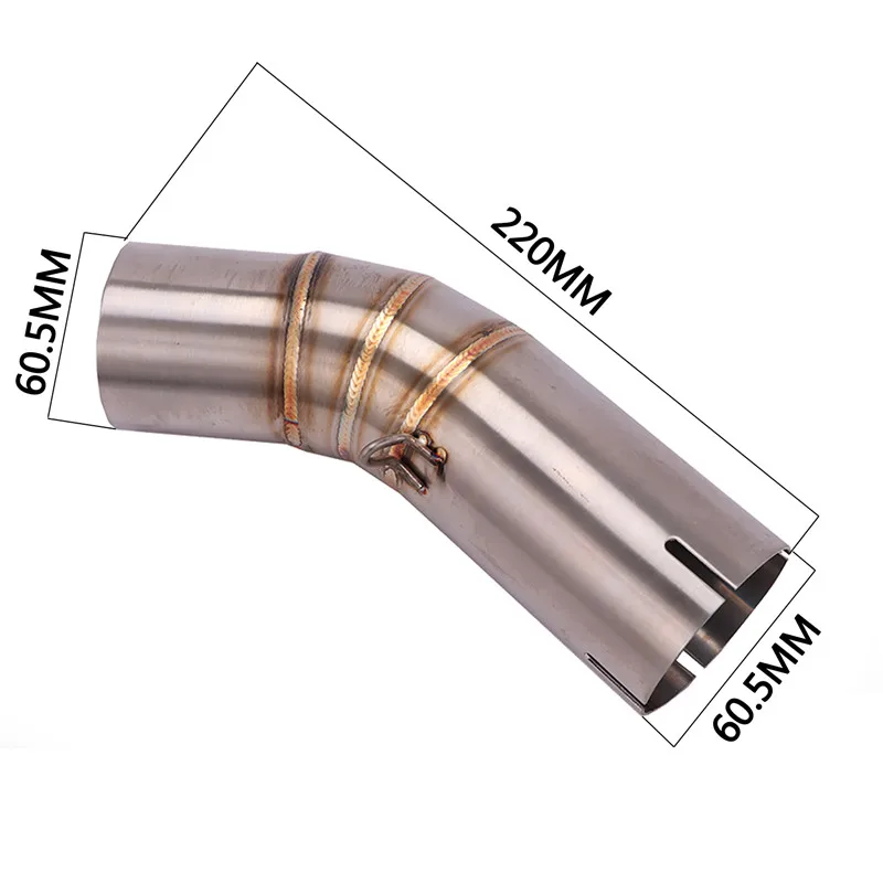 Slip On Motorcycle Racing GP Project Exhaust Escape Middle Link Pipe Connecting 60mm Muffler Slip On For Ducati 959 Panigale