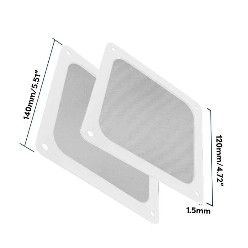 이 PC 냉각 팬 먼지 필터로 공기 흐름을 개선하고 먼지 축적을 방지합니다.