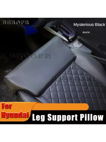가죽 자동차 좌석 익스텐더 쿠션 다리 지지 베개 메모리 폼 무릎 패드 현대 드라이버 보호 매트 용 장거리