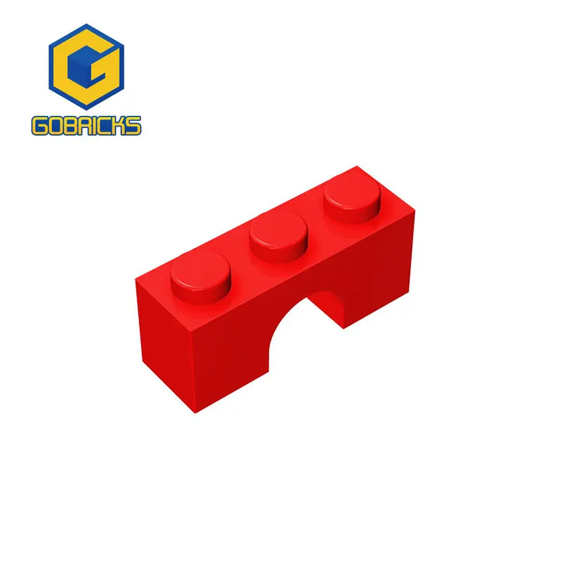 Gobrick 10 Buah Partikel Rakitan MOC Membangun 4490 1X3 Blok Bangunan Bagian Model Bata Curah Anak-anak Hadiah Mainan Edukatif Bata