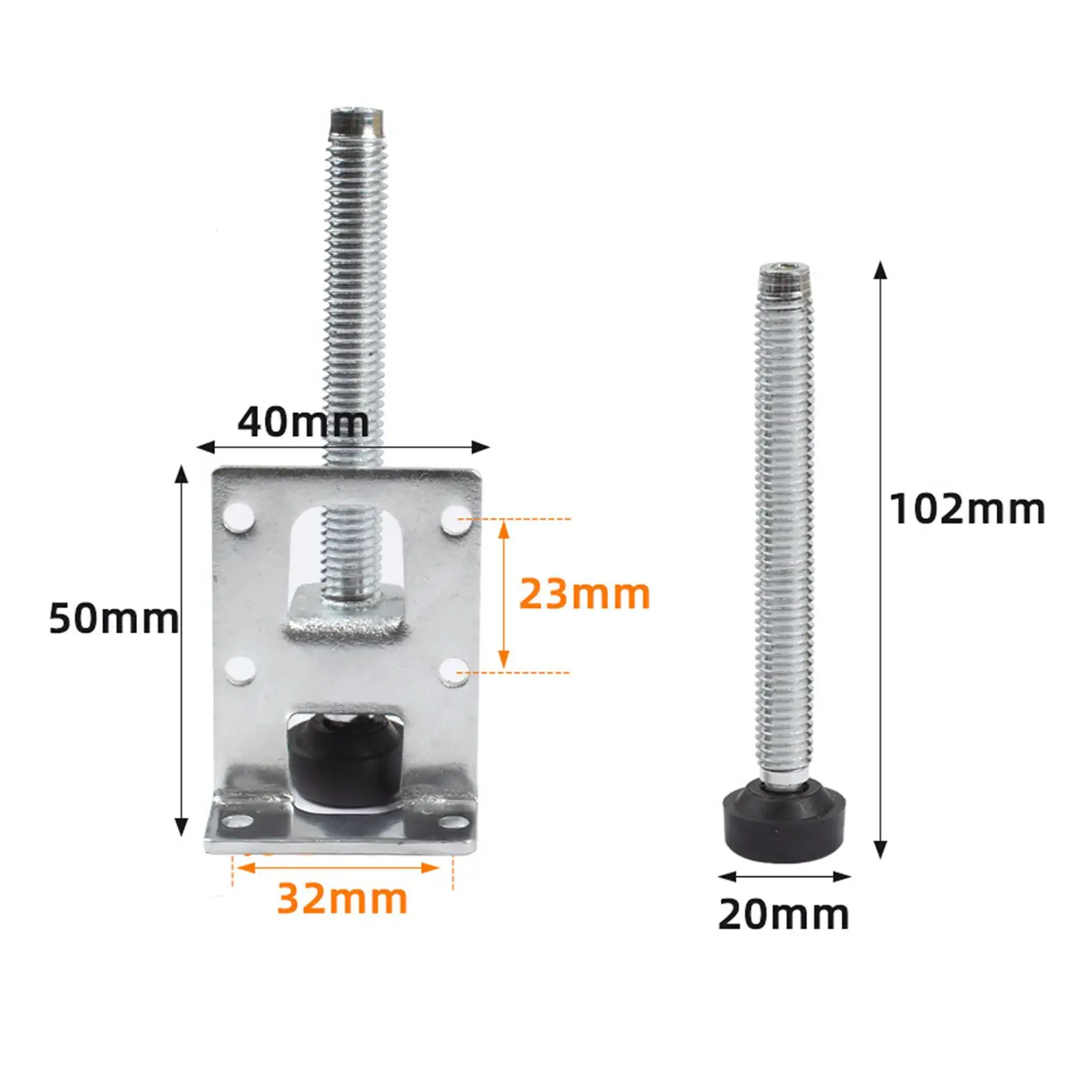 4Pcs Adjustable Furniture Leveling Feet Accessories Mounting Bracket for Cabinet Sturdy Multipurpose Simple Installation