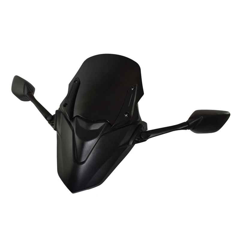 waase For Yamaha N-MAX 125 155 NMAX125 NMAX155 2021 2022 Windscreen Windshield Glass w/ Front Mask Panel Rear View Mirror