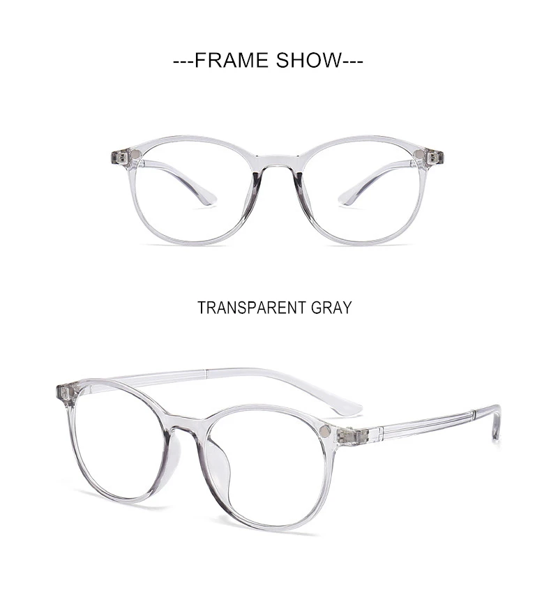 Sonnenbrillen-Clip und Myopie-Brille für Sphäre -0,5 bis -10 Männer Frauen transparenter Rahmen verschreibungspflichtige Brille für Kurzsichtigkeit oder Hornhautverkrümmung F588 – Detail 14