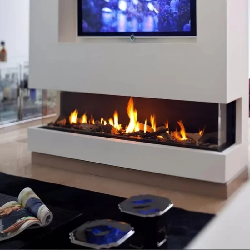 【Best-selling】800-2000mm Long High Quality Water vapor Steam Electric Fireplace 3D Atomization Fire Place