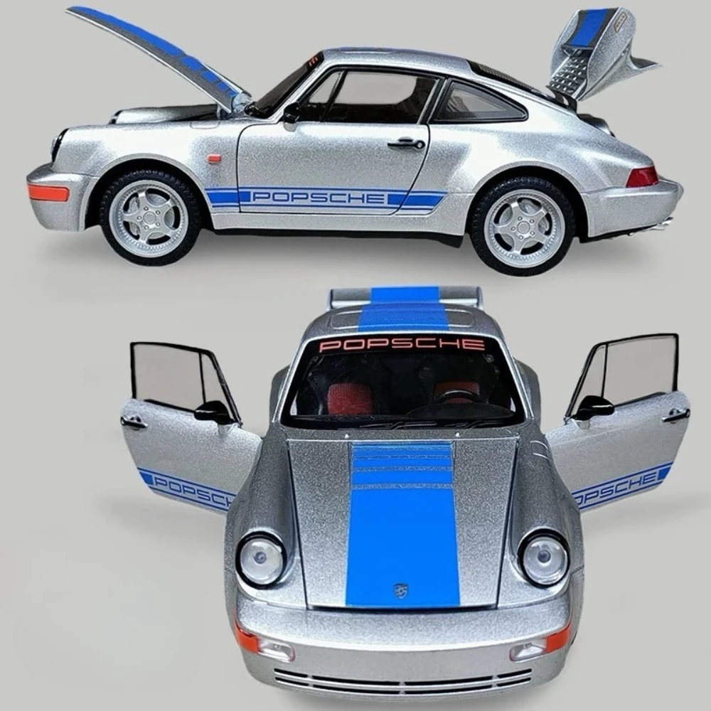 

Масштаб 1:24 964 Carrera RS Cayenne S, модель спортивного автомобиля, игрушка, металлическая литая под давлением, классические модели, звуковой свет, дисплей, подарки