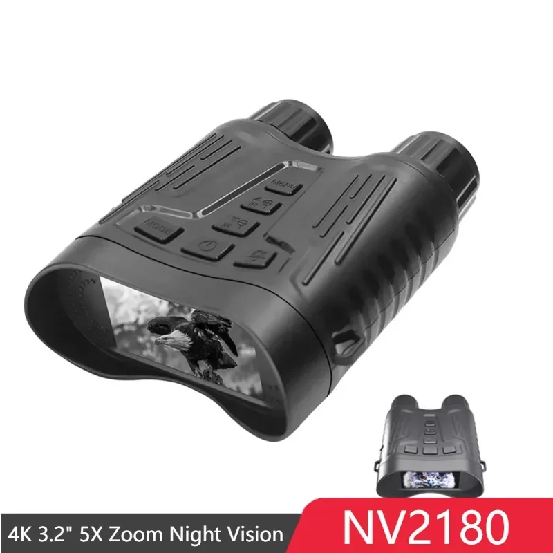 

Infared Digital Night Vision Binoculars NV2180 4K 3.2" for Scouting 5X Zoom Day and Goggles Telescope Hunting