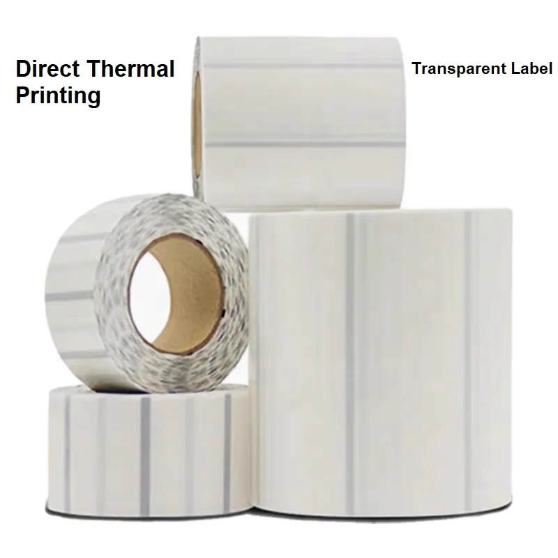 

Прозрачные термоэтикетки, бумажные наклейки со штрих-кодом, устойчивые к разрыву, водонепроницаемые, маслостойкие, маркировочные наклейки по цене пищевых продуктов