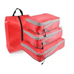 Borsa Organizer da viaggio cubi da imballaggio comprimibili borsa portatile in Nylon borsa per bagagli borsa per scarpe impermeabile pieghevole