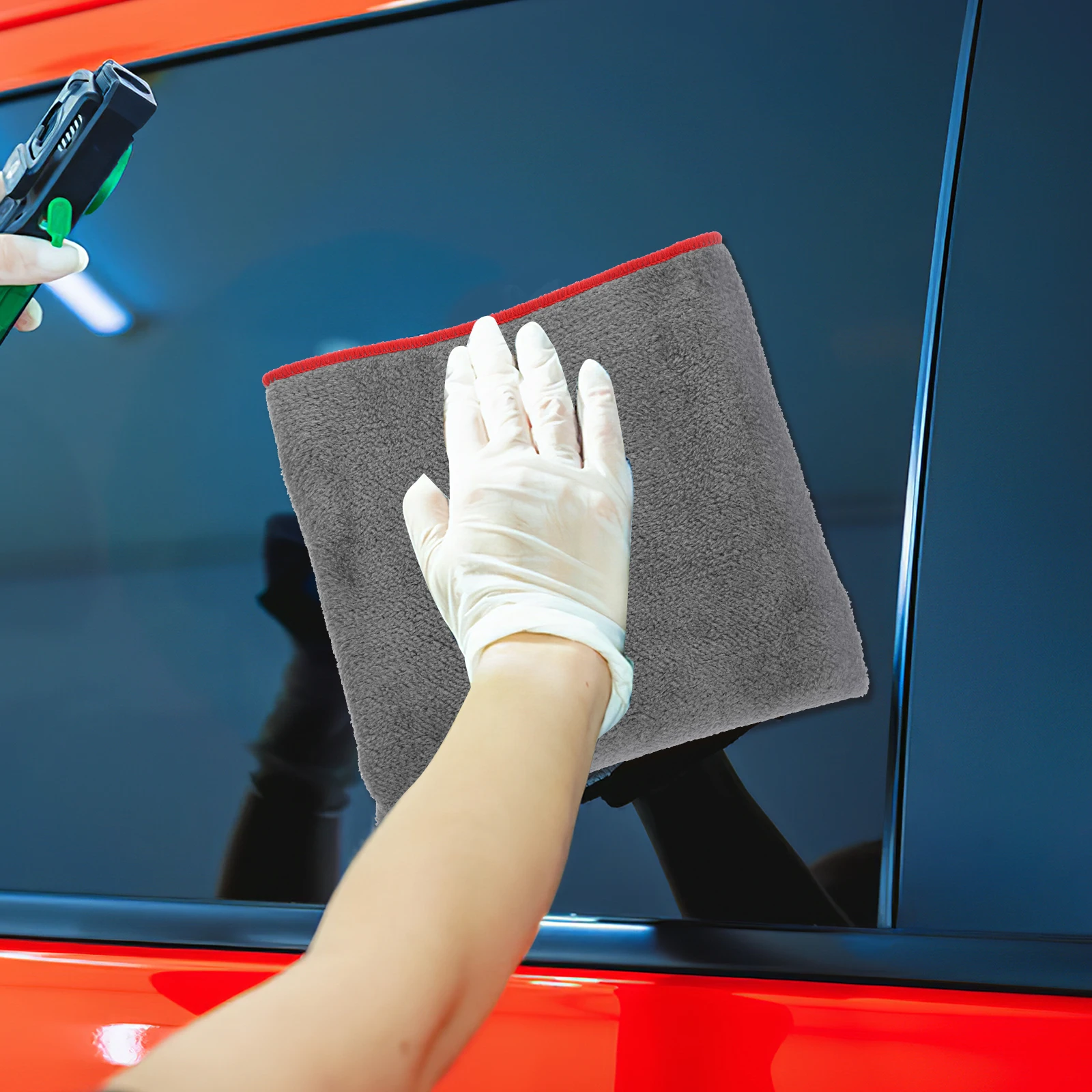 

2 Pcs Automatic Car Drying Towel Wash Towels Washing Suede Cleaning Cloth Absorbent
