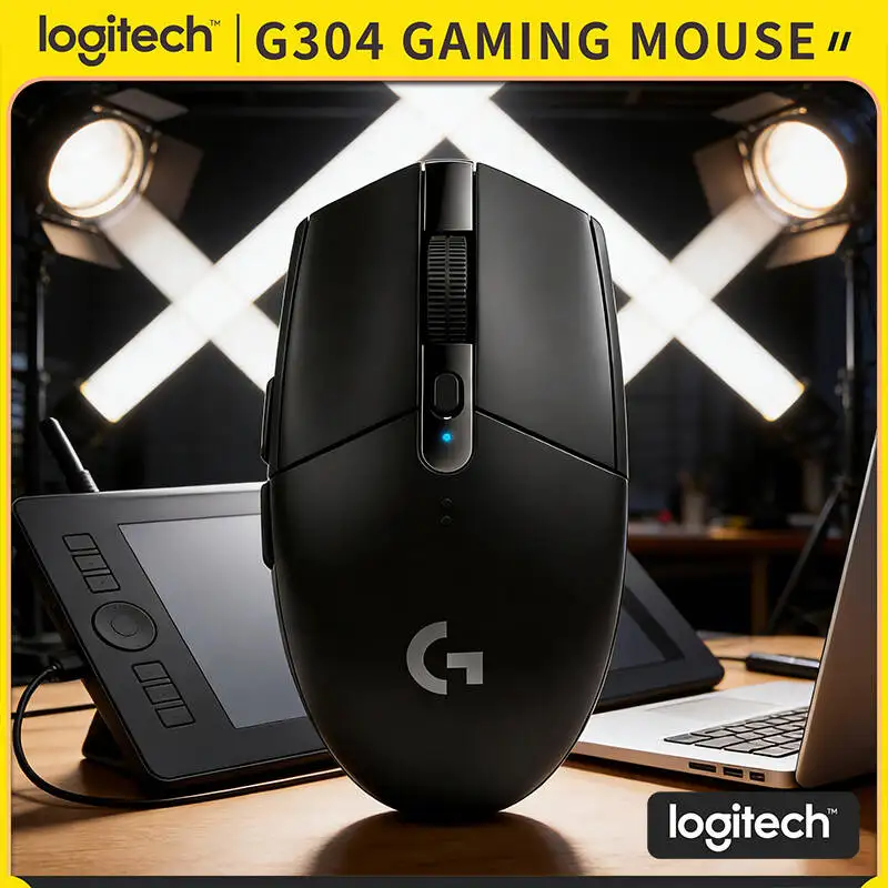 

Logitech G304 LIGHTSPEED Wireless Gaming Mouse 12000 DPI 1ms Latency HERO Sensor 250hr Battery Portable Design Laptop Gamers